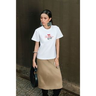 Áo Thun Nữ JP Fashion Ngắn Tay, Cổ Tròn Cherish Love Basic Ngọt Ngào,Thoáng Mát Dễ Phối Đồ 10211923