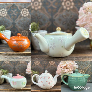 Ấm trà gốm Nhật 2hand mới đẹp (tặng dây nắp ấm)