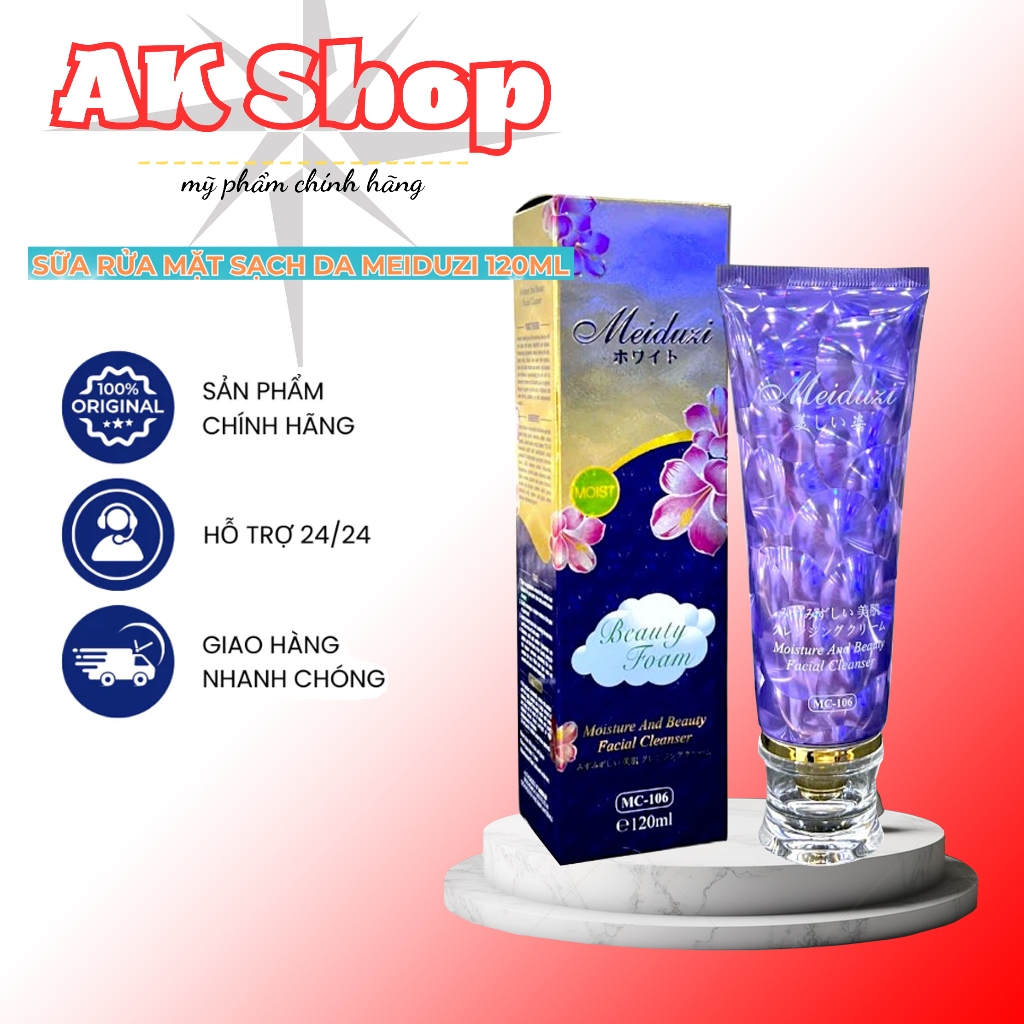Sữa Rửa Mặt Meiduzi Giúp Sạch Dịu Nhẹ Cho Da 120ML