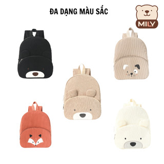 Balo Hình Thú Dễ Thương, Cho Bé 1 - 5 Tuổi Đi Chơi, Đi Học, Chất Vải Nhung Tăm Cao Cấp