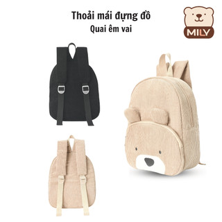 Balo Hình Thú Dễ Thương, Cho Bé 1 - 5 Tuổi Đi Chơi, Đi Học, Chất Vải Nhung Tăm Cao Cấp