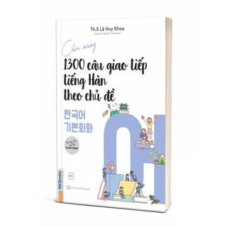 Sách - Cẩm nang 1300 câu giao tiếp tiếng Hàn theo chủ đề