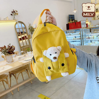 Balo Mầm Non Cao Cấp, Kèm Gấu Xinh, Dây Mềm Chống Gù, Đi Học Đi Chơi Cho Bé 1 - 5 Tuổi