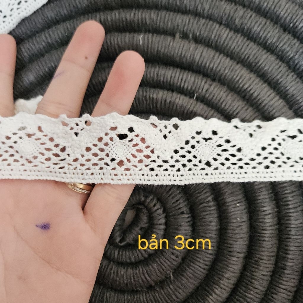 Trắng kem bản 3cm