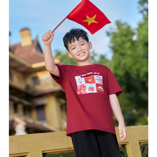 Áo Thun Việt Nam Trong Tôi Cho Gia Đình Basic Cotton Dáng Suông LAMER  L81S25H081 O81S25H021 (Tặng hộp, sticker)