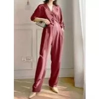 Jumpsuit cổ vest A1695