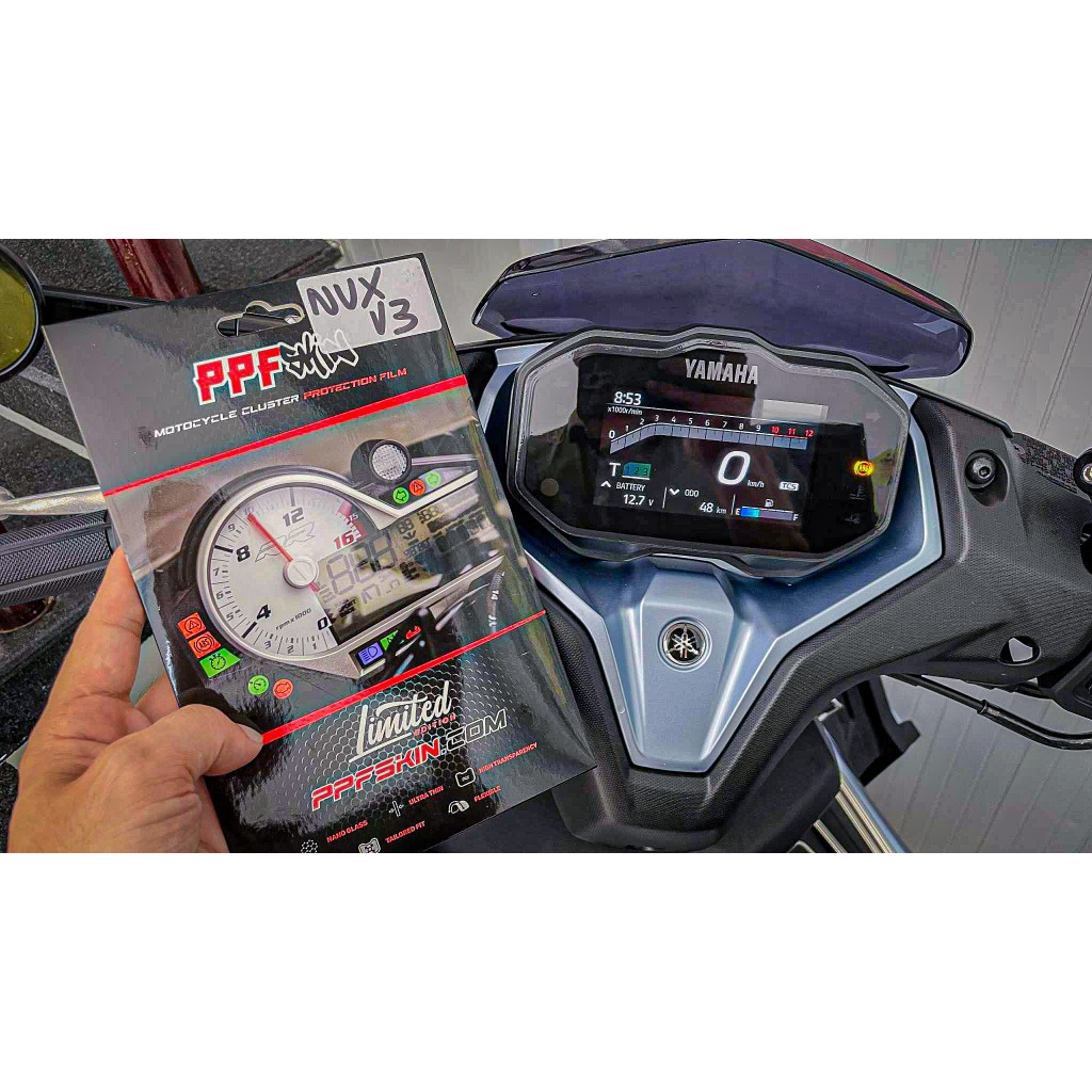 PPF NVX V3, PPF Yamaha NVX V3, dán đồng hồ xe