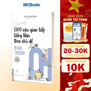 Sách - Cẩm nang 1300 câu giao tiếp tiếng Hàn theo chủ đề