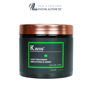 Hấp hũ K.win Black Professional 500ml dưỡng tóc mượt mà, phục hồi hư tổn