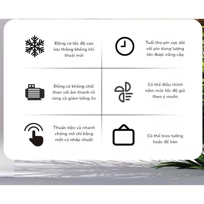 Quạt Tích Điện Anhlinh Siêu Mát  Để Bàn Decor Treo Trường Màn Hình Kỹ Thuật Số LED Cảm Biến Siêu Nhạy