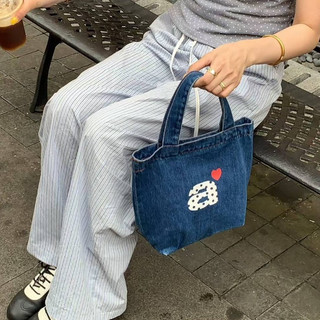 Hàn Quốc Triều thương hiệu aeae xô túi xách một vai túi denim tình yêu thư nách túi nữ
