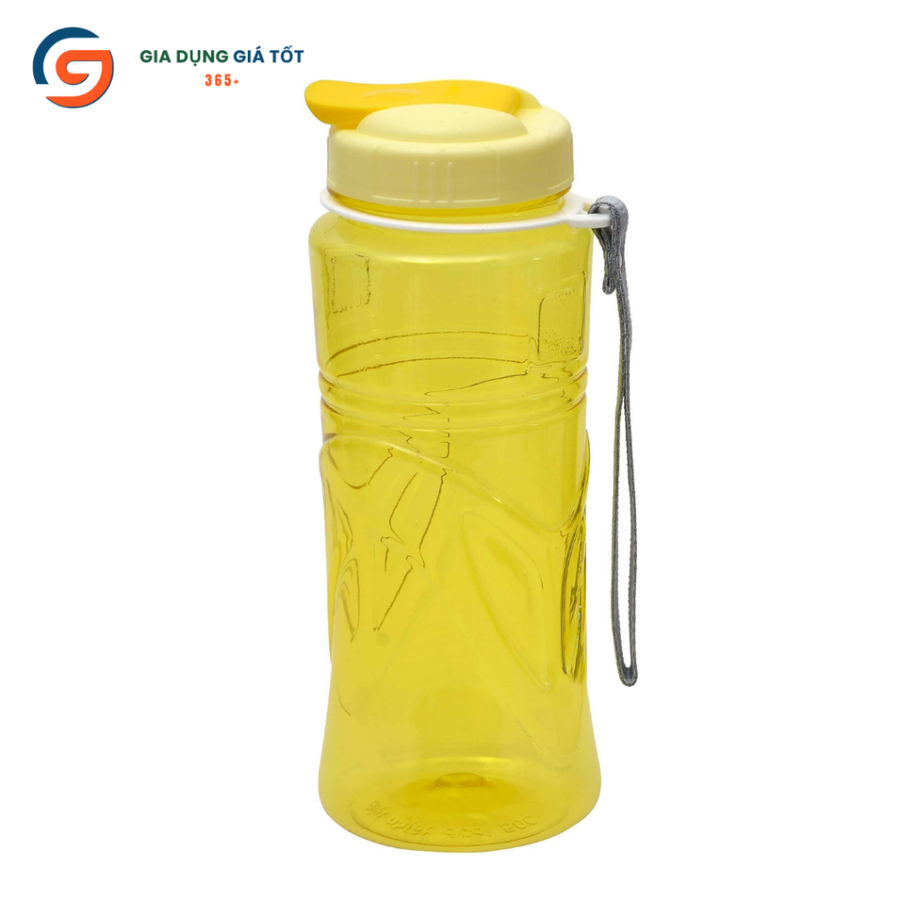 Bình nước thể thao nắp bật có dây, dung tích 500ml 750ml 1000ml, bình nhựa uống nước đi học, du lịch