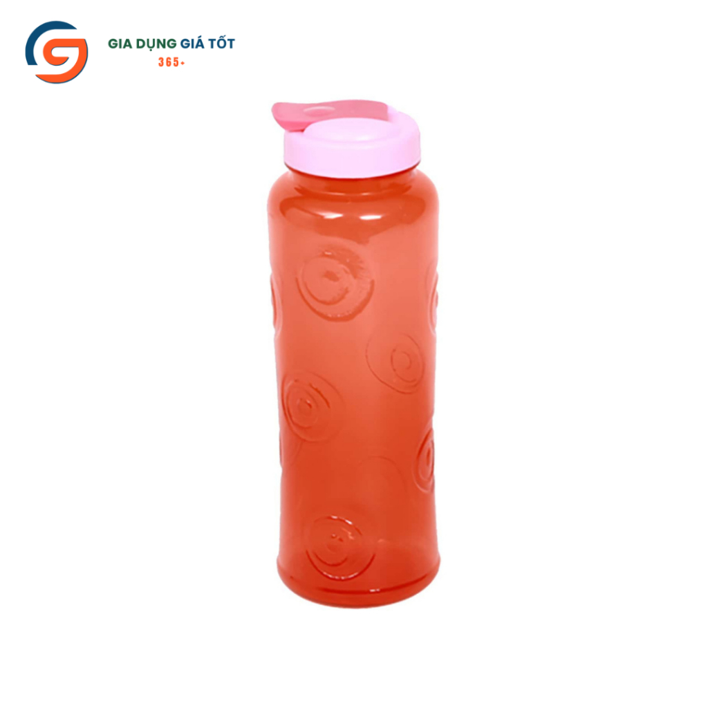 Bình nước thể thao nắp bật có dây, dung tích 500ml 750ml 1000ml, bình nhựa uống nước đi học, du lịch
