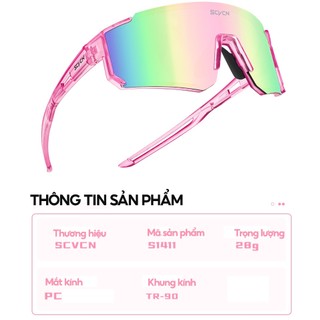 Kính nữ chạy bộ đạp xe leo núi chạy trail trekking hiking thể thao phân cực chống tia UV400 siệu nhẹ