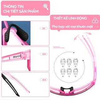 Kính nữ chạy bộ đạp xe leo núi chạy trail trekking hiking thể thao phân cực chống tia UV400 siệu nhẹ