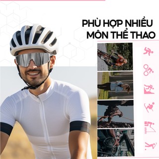 Kính nữ chạy bộ đạp xe leo núi chạy trail trekking hiking thể thao phân cực chống tia UV400 siệu nhẹ