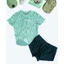 Áo Thể thao Nữ Chất thấm hút Màu xanh Short-Sleeve Running Top IB5875-353