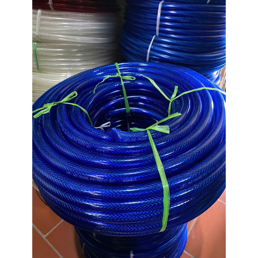 Ống lưới dẻo cao cấp 50M màu xanh dương, nhiều kích thước Phi 12, 14, 16, 21 (ĐK 18mm), Phi 27.