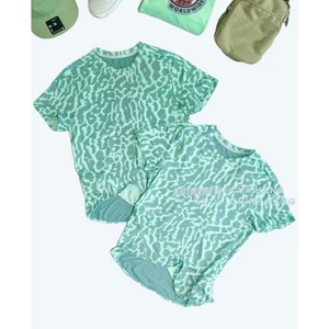Áo Thể thao Nữ Chất thấm hút Màu xanh Short-Sleeve Running Top IB5875-353