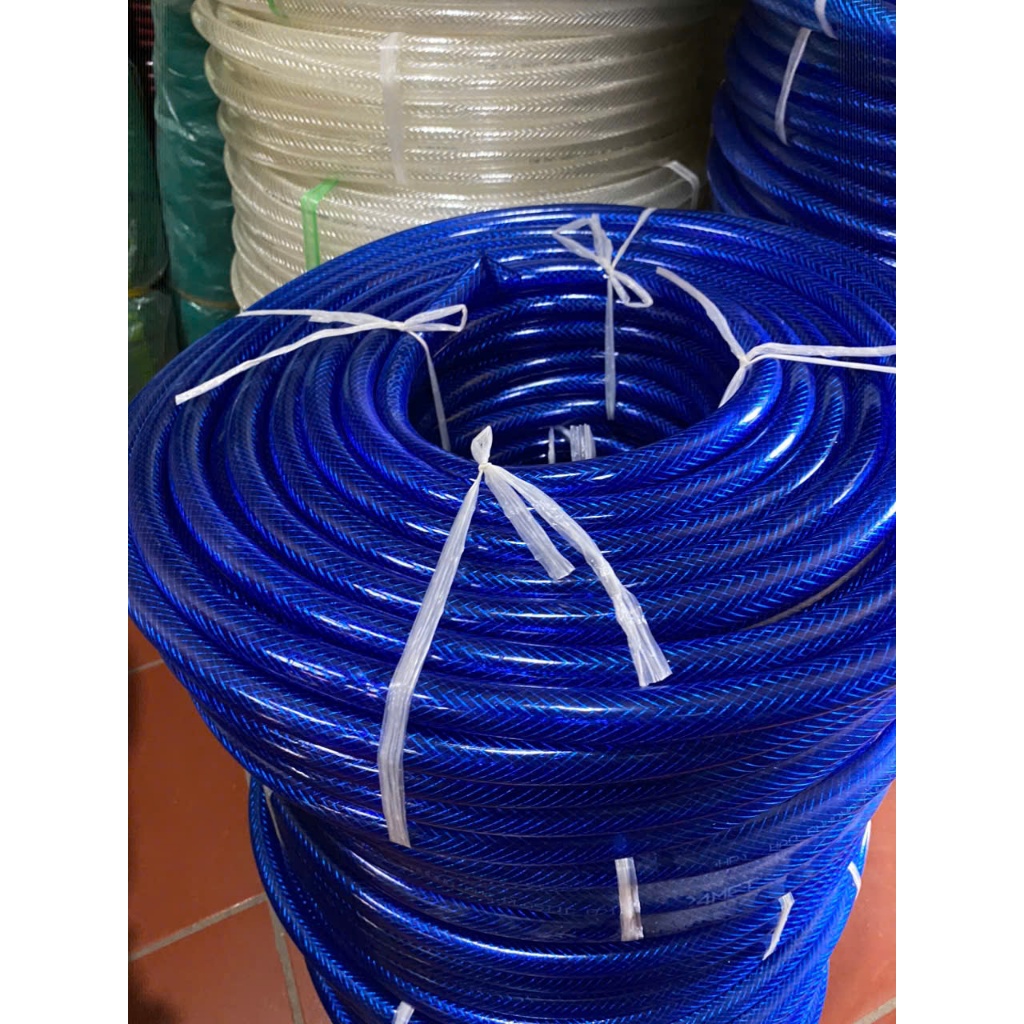Ống lưới dẻo cao cấp 50M màu xanh dương, nhiều kích thước Phi 12, 14, 16, 21 (ĐK 18mm), Phi 27.