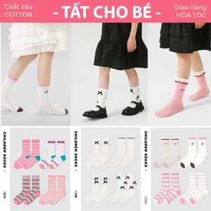 Tất bé gái bé trai Chất liệu Sợi Cotton oganic mềm nhẹ kháng khẩn hàng cao cấp
