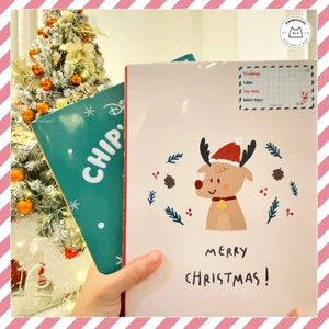 Giấy Bao Tập, Bao Vở, Bao Sách Chủ Đề Noel Dễ Thương Giấy Bóng Dày Chất Lượng | Thiết kế bởi Pinandschool