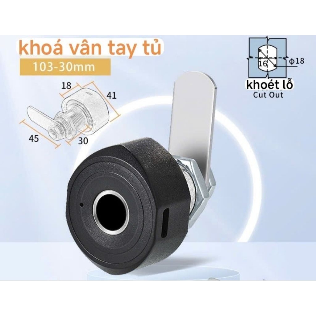 [CẦN THỢ HIỂU KỸ THUẬT LẮP]Khoá tủ App Tuya/không App] khoá tủ kéo thông minh app Tuya