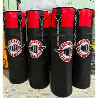 Vỏ bao cát boxing, vỏ bao cát Fighter cao cấp, dây xích, 80cm - 120cm, boxing, muay, kick, võ cổ truyền