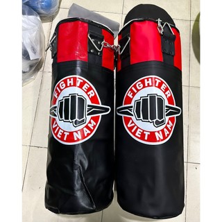 Vỏ bao cát boxing, vỏ bao cát Fighter cao cấp, dây xích, 80cm - 120cm, boxing, muay, kick, võ cổ truyền