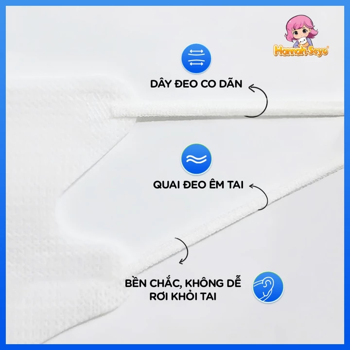 Khẩu Trang 5D, Khẩu Trang Chống Tia UV, Khẩu Trang Y Tế Lọc Bụi Mịn, Chống Nắng Hannah Seyo Xanh Việt – 6