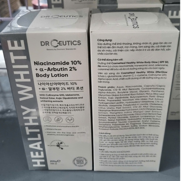 Sữa Dưỡng Thể Trắng Da DrCeutics Body Lotion Healthy White - 200g