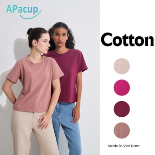 Áo Thun Nữ Form Rộng Cổ Tròn Basic – Áo Thun Cotton Mềm Mịn, Dễ Phối, Nhiều Màu