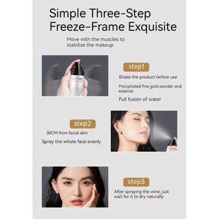 Xịt khóa trang điểm dạng xịt, Kiềm Dầu Giữ lớp make-up cố định mịn màng trong thời tiết nắng nóng suốt 24h 100ml