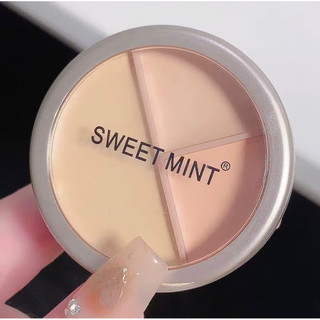 Sweetmint có ba màu che khuyết điểm che mắt quầng thâm mụn trứng cá đốm sắc lệnh làm sáng màu da