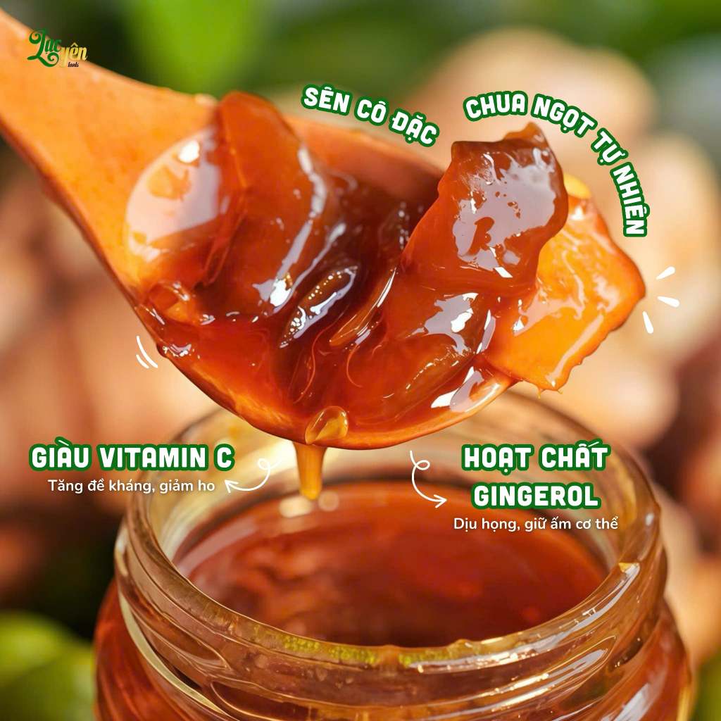 Tắc Gừng Mật Ong Lạc Yên Foods - Hỗ Trợ Giảm Ho Dịu Cổ Họng Vị Chua Ngọt Dễ Uống Không Chất Bảo Quản 4