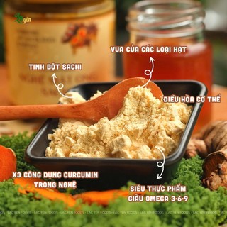 Combo 3 Hũ Nghệ Mật Ong Sachi 450g Lạc Yên Foods, Tặng 1 Hũ Nghệ Mật Ong 120gr