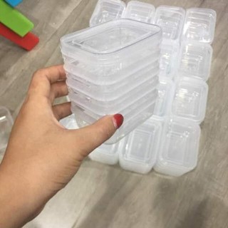 Bộ 5 hộp lạnh Việt Nhật đựng thức ăn an toàn tiện lợi trữ đông đồ ăn dặm cho bé ms: 6685
