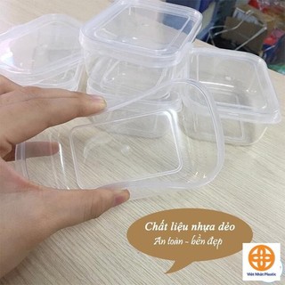 Bộ 5 hộp lạnh Việt Nhật đựng thức ăn an toàn tiện lợi trữ đông đồ ăn dặm cho bé ms: 6685