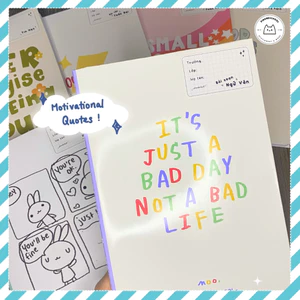 Giấy Bao Tập, Bao Vở, Bao Sách Câu Nói Động Lực Học Motivational Quotes | Thiết kế bởi Pinandschool