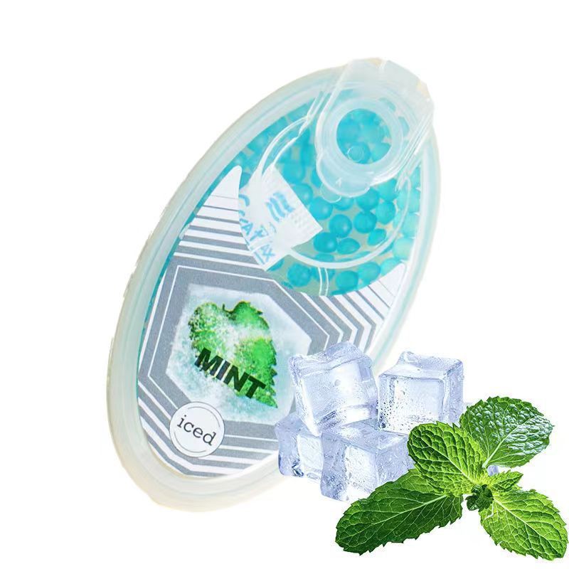 Viên bấm khử mùi hương vị bạc hà tạo hương thơm tăng vị, hạt thơm khẩu trang chống say xe