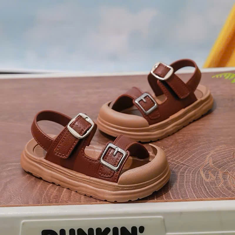 Giày sandal quai dán thời trang 2 khóa cho bé trai bé gái đi học mềm êm chân
