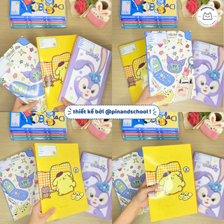 [LẺ] Giấy Bao Tập, Bao Vở, Bao Sách Hoạ Tiết Sanrio, Kuromi, Cinnamoroll | Thiết kế bởi Pinandschool