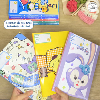 [LẺ] Giấy Bao Tập, Bao Vở, Bao Sách Hoạ Tiết Sanrio, Kuromi, Cinnamoroll | Thiết kế bởi Pinandschool