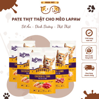Pate Mèo LaPaw Thịt Thật Dạng Thạch Cho Mèo Mọi Lứa Tuổi 70g