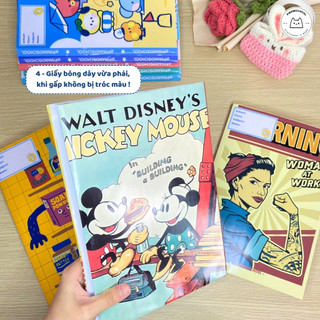 [LẺ] Giấy Bao Tập, Bao Vở, Bao Sách Phong Cách Vintage Giấy Bóng Dày Chất Lượng | Thiết kế bởi Pinandschool