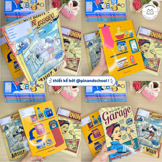 [LẺ] Giấy Bao Tập, Bao Vở, Bao Sách Phong Cách Vintage Giấy Bóng Dày Chất Lượng | Thiết kế bởi Pinandschool