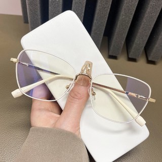 Kính Giả Cận Nữ ALOLA Kính Cận Gọng Mắt Mèo Kim Loại Đổi Màu Khi Ra Nắng Chống Ánh Sáng Xanh Tia UV Thời Trang