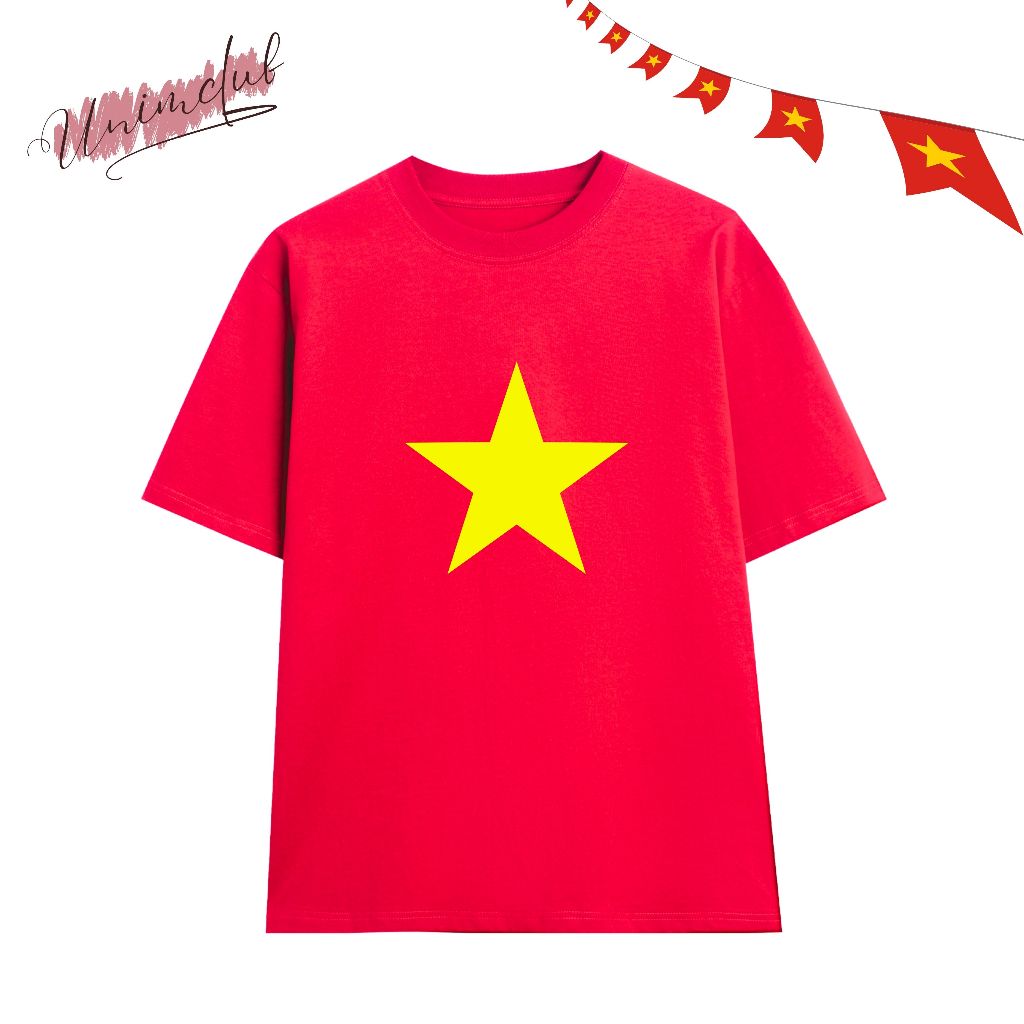 [IN 6D HỎA TỐC] Áo Cờ Đỏ Sao Vàng In Hình Độc Lập Tự Do Unisex Hot Trend Áo 30/4 Cờ Việt Nam Vải Cotton Việt Premium