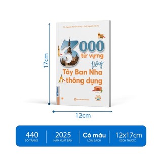 Sách - 3000 Từ Vựng Tiếng Tây Ban Nha Thông Dụng