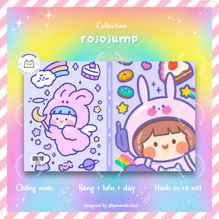 [LẺ] Giấy Bao Tập Rojojump Dễ Thương Giấy Bóng Dày Chất Lượng | Thiết kế bởi Pinandschool